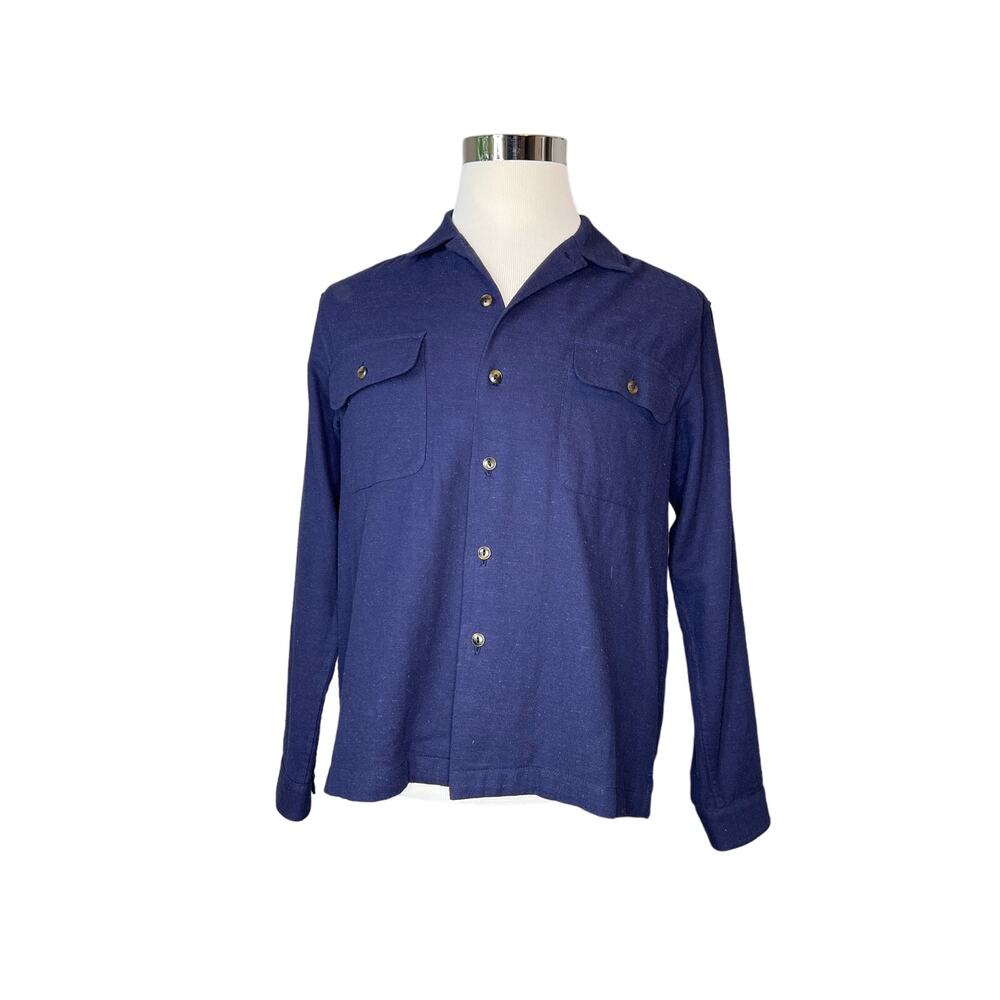 GENERAL ADMISSION 100% Cotton Navy Blue Over Shirt Size Small